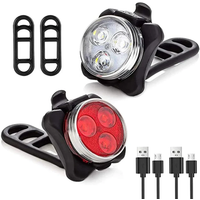 AliExpress cycle zone Bicycle Front Rear Light Bike Warning Taillight USB Rechargeable LED Bike Light Waterproof MTB Cycling Lamp Bike Accessories