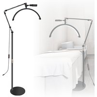 OWJHE 20W LED-Bodenleuchte, halbmondförmiges Videolicht, 3000K-6000K dimmbar mit verstellbarem Metall-Lichtstativ und Handyhalterung