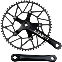 AliExpress NONE Litrpro Mountain Road Folding Bicycle Crank 170mm Square Hole BCD 130MM Bicycle Accessories Fixed Gear Crankset Bike Crankset