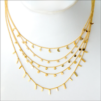 LUXUSTEEL Vintage Mini Round Coin Charm Choker Necklace For Women Girls Gold Pated Silver Color Stainless Steel Bohemia Jewelry