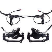 AliExpress NONE NUTT 2 Piston Electric Bike Hydraulic Brakes 140 160 180mm Rotor For Zero 10X 11X KUGOO G1 G2 Pro Electric Scooter Brake Set