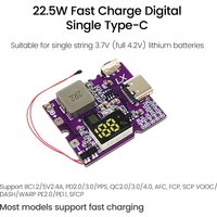 22.5W Mobile Power Module Power Bank Bidirectional Fast Charging Circuit Board With Digital/Light Type-C USB Suppor PD/QC3.0 2.0