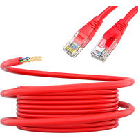 UTP Cat5e Ethernet-Patchkabel mit RJ45-Stecker Rot 10M 15M 20M 25M 30M