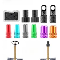 AliExpress BUCKLOS Bicycle Tire Valve Adapter Aluminum Alloy Bike Presta Valves Convert To Schrader Valves Bicycle Tire Valve Cap