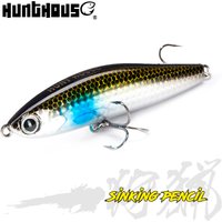 Hunthouse Sinking Pencil Fishing Lure 70MM/13.5g Hard Baits Wobblers Trolling Saltwater For Pike Sea Bass Fish Tackle lw538