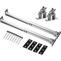 Solar Panel Foot Mount Adjustable Solar Panel Mount Support Aluminum Alloy Solar Panel Mounting Bracket 15-30 Degrees