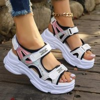 New Summer Fashion Wear-resistant Height-enhancing Sandals Comfortable Non-slip Beach Casual Thick-soled Sports Shoes for Women