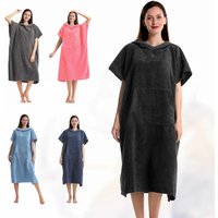 Mutao looped Surf Poncho Robe Towel, Microfiber Bathrobe Ponchos Surfer Robe For Surfing Swimming Diving Beach