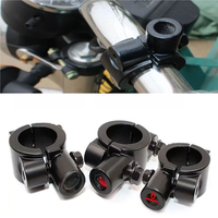 1Pair Motorcycle Modified Rearview Mirror Seat Moto Mirror Bracket Adapter Handlebar Bracket Motorcycle Mirror Mount 6/8/10mm