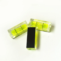 Magnetic Square Spirit Level Bubble High Precision Horizontal Bubble Green Round Bullseye Scope Bubble Level Measuring Tool