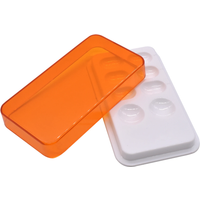 1pcs Mixing Watering Moisturizing Plate Dental Palette With Cover 8/4 Slot Palette Dental Lab Equipment Resin