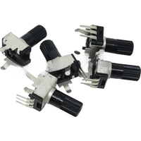 10pcs RV09 Vertical 12.5mm Shaft 1k 2k 5k 10k 20k 50k 100k 0932 Adjustable Resistor 9 Type 3pin Seal Potentiometer