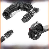 AliExpress NONE Anti-Theft Bike Lock 4 Digit Code Combination For Ninebot /Xiaomi Electric Scooter Bicycle Stainles Steel CableSecurity Lock