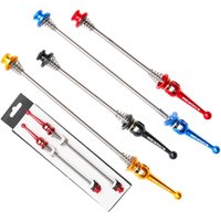 AliExpress NONE MEROCA Mountain Bike/Road Bike Quick Release Rod 74 * 130mm 100 * 135mm Ultralight Titanium Shaft QR axis Folding Bicycle Skewer