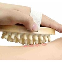 1pc Anti Cellulite Wooden Massage Brush Fat Remover Massager with Hand Strap Portable Pocket Size Good with or without Creams