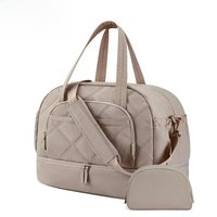 BAGSMART Boston Bag for Women Large Capacity Golf Travel Bag Puffer Duffle with Shoe Compartment Carry On Gym Sports Bag