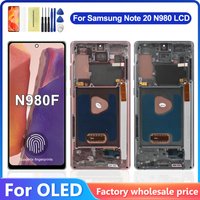 AMOLED With Frame For Samsung Note 20 LCD Display Touch Screen Digitizer Assembly For Note 20 SM-N980F, SM-N980F/DS