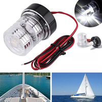 1/2PCS Waterproof 12V-24V 33 LED Navigation Light 360 Degree All-round Marine Boat Yacht Singnal Anchor Lamp Pontoon Skiff