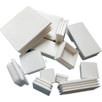 2/4/8/10pcs White Plastic Rectangle Blanking End Caps Cap Tube Pipe Inserts Plug Bung Steel