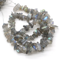 AliExpress NONE 40cm Natural Flash Labradorites Beads Irregular Freeform Chip Gravel Beads for Jewelry Making DIY Necklace Bracelet 3x5-4x6mm