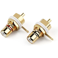 AliExpress HEDANP Audio Jack RCA Connector Female Socket Speaker Terminal Chassis Panel Mount CMC Connectors Cycle Nut AV Consumer Electronics