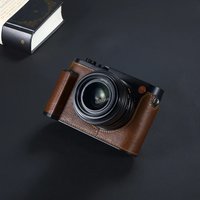 handwork Photo Camera Genuine leather cowhide Bag Body BOX Case For leica Q Q2 QP Q3 Typ116 handgrip Protective sleeve box base