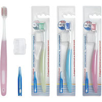5pcs Orthodontic Toothbrush With Interdental Brushes Clean Ortho Braces Dental Tooth Brush Soft Bristle Toothbrush Oral Care