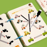 Montessori Writing Control Training Book Reusable Magical Tracing Workbook Practice Book Children Drawing Education Stationery