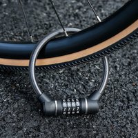 AliExpress ROCKBROS Portable Bicycle Lock Ultra-Light Steel Cable Bike Lock 4-Digit Password PVC Waterproof Steel Password Lock MTB Road