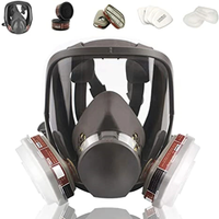 27 in 1 Full Face Mask, Reusable, Wide Field of Vision, Widely Used in Paint and Welding Woodworking 6800 Respirator