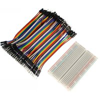 Breadboard 400 Point Solderless PCB Bread Board Jumper Wire Dupont Line 10cm/20cm 20pin/40pin Test Develop DIY for Arduino Kit
