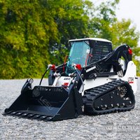 LESU 1/14 AOUE LT5 crawler Bobcat skid steer loader small bulldozer engineering hydraulic machinery model GLKU RC MODEL Store