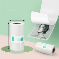 1/2/3/5PCS Mini Printer Paper 57x25mm Translucent Thermal Sticker Paper Self-adhesive Printer Paper Printer For Photos Notes