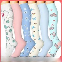 AliExpress NONE 1Pair Compression Sock for Men and Women Medical Althetic Diabetes Varicose Veins Sports Socks for Running Cycling Travel Flight