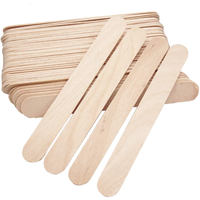 50pcs Wood Applicators Sticks for Wax Hair Removal - Natural Birch Wooden Spatulas for Hair Removal Eyebrow and Body