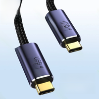 USB4 Thunderbolt 3 Cable PD 100W 5A Fast Charging USB Type C to Type C Cable 8K@60Hz 20Gbps Data Cable For Macbook Pro 2/3m