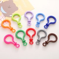 5/20Pcs 32×56mm Multicolor Acrylic Light Bulb Shape Lobster Key Ring Clasps For Making DIY Keychain Buckle Jewelry Findings