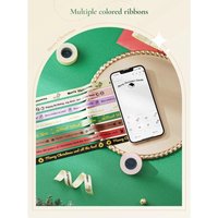 Christmas Gift Niimbot B18/N1 Ribbon Waterproof Heat Transfer Label Carbon Tape Set for Name Flowers gift