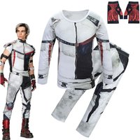 Descendants 3 Halloween Costume for Kids Carlos Cosplay Fantasia Clothing Baby Boys Casual Home Wear Pajama Set Shirts + Pants