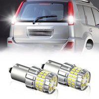 2PCS For Nissan X-trail T30 2001 2002 2003 2004 2005 2006 2007 P21W BA15S 1156 7506 LED Backup Reversing light Bulb Accessories