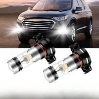 2PCS For Chevy Traverse 2018 2019 2020 LED Car Front Fog Driving Light Bulbs DRL Lamps 2504 PSX24W 12276 Error Free Accessories