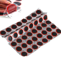 48Pcs 25mm Rubber Puncture Patches Bicycle Tire Tyre for Bike Bicycle Inner Tire/Tyre Repair Piece Repair Tools