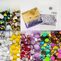 VDD Wholesale High Quality New Color SS6-SS20 Mix Size Glass Rhinestones Crystal Flat Back Stones Nail Art Craft DIY Decorations