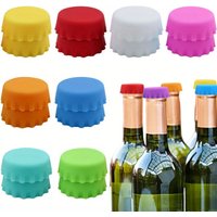 Silicone Rubber Bottle Caps Reusable Durable Seal Wine Stopper for Home Brewing Soft Drink Beer Bottles Preservers Bar Access