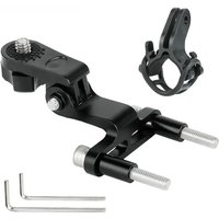 AliExpress DEEMOUNT Cycle Stem Mount Lamp Stand Front Light Holder Aluminum Alloy Headlight Bracket with Gopro Interface Bicycle Headset Top Install