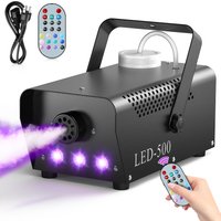 Gwong 500W RGB LED Colorful Smoke Machine LED Remote Fogger Ejector for Disco DJ Show Wedding Party Stage Light Effects Fog Machine image 3