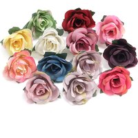 10/20Pcs 3.5cm Mini Rose Artificial Flowers Heads for Home Decor Garden Wedding Decoration Fake Flowers DIY Craft Accessories