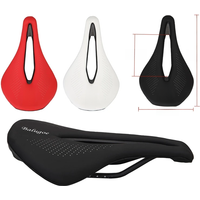 AliExpress 2022 BALUGOE Bicycle Seat Saddle MTB Road Bike Saddles Mountain Bike Racing Saddle PU Breathable Soft Seat Cushion