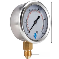 GLYCERINE FILLED PRESSURE VACUUM COMPOUND GAUGES 68mm DIAL VAC to 10000 PSI BTM Drop Ship