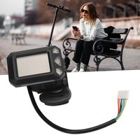 AliExpress Qiilu New Electric Scooter Display Lightweight 36V 6 Pins Thumb Throttle Display ABS High Performance Replacement for Outside Riding